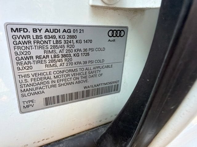 2021 Audi Q7 Premium Plus